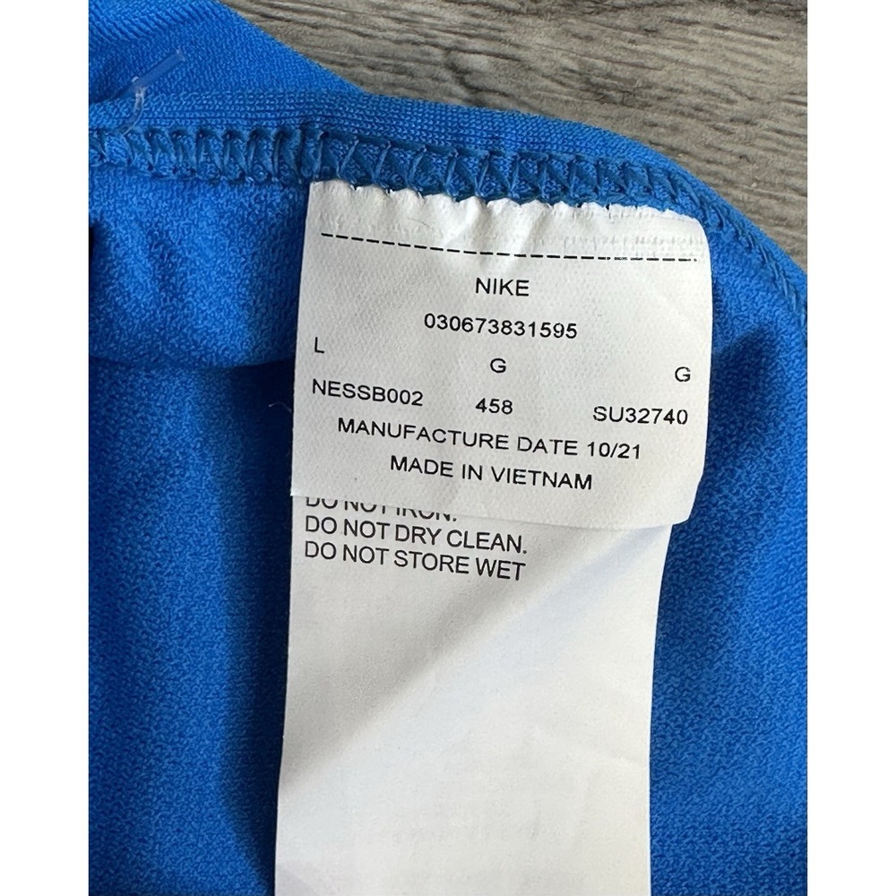 Nike Hydrastrong Women's Blue Bikini Swimsuit Top Size Large NWT MSRP: $40 - Picture 8 of 9